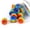 Rainbow, variant on 30 Big Resin 12mm x 10mm Striped Barrel Plastic Acrylic Loose Craft Beads with Stripes Large 6mm Hole for Macrame, Jewelry & Crafts (Pastel Rainbow)