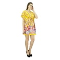 thumbnail image 4 of Bimba Women Bohemian Printed Kaftan Dress Cotton Short Tunic Beach Caftan, 4 of 9