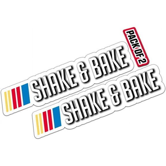 Shake and Bake Sticker Vinyl Sticker for Car, Truck, and Van– Indoor and Outdoor Use for Laptop  Waterproof Decal for Mobile and Water Bottle  Removable Window Decal