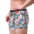 thumbnail image 2 of Pofeuu Flamingo And Zebra Print Men’s Boxer Briefs, Moisture-Wicking Underwear, Regular,Trunk-Large, 2 of 5