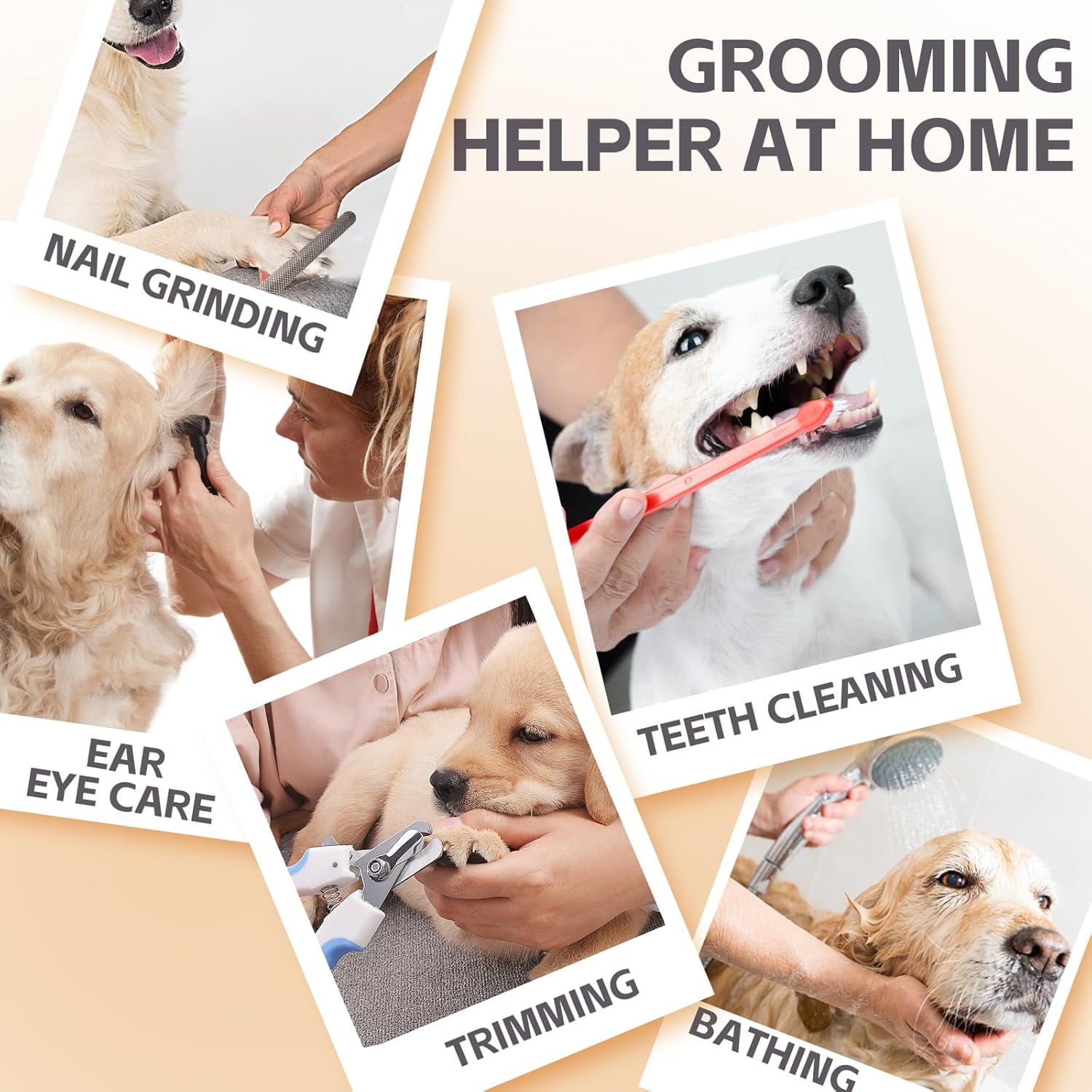Banral Dog Grooming Hammock for Nail Trimming,Dog Grooming Harness with Nail Clippers/Nail Trimmers for 130lb Large Dog,Pet Grooming Sling Helper
