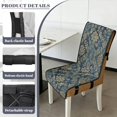 thumbnail image 6 of TSOVTHRID Vintage Floral Print Dining Room Chair Cushion Covers, Stretchy Chair Slipcovers Universal Removable Washable Chair Seat Covers Protector for Home, Kitchen, Set of 2, 6 of 7