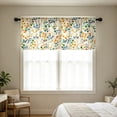 thumbnail image 7 of Aoznliie Valance, Colorful Leaves Washable Light Filtering Valance Curtain for Kitchen Window, 54x18 inch 1 Panel Rod Pocket Curtain for Dining Room, 7 of 7