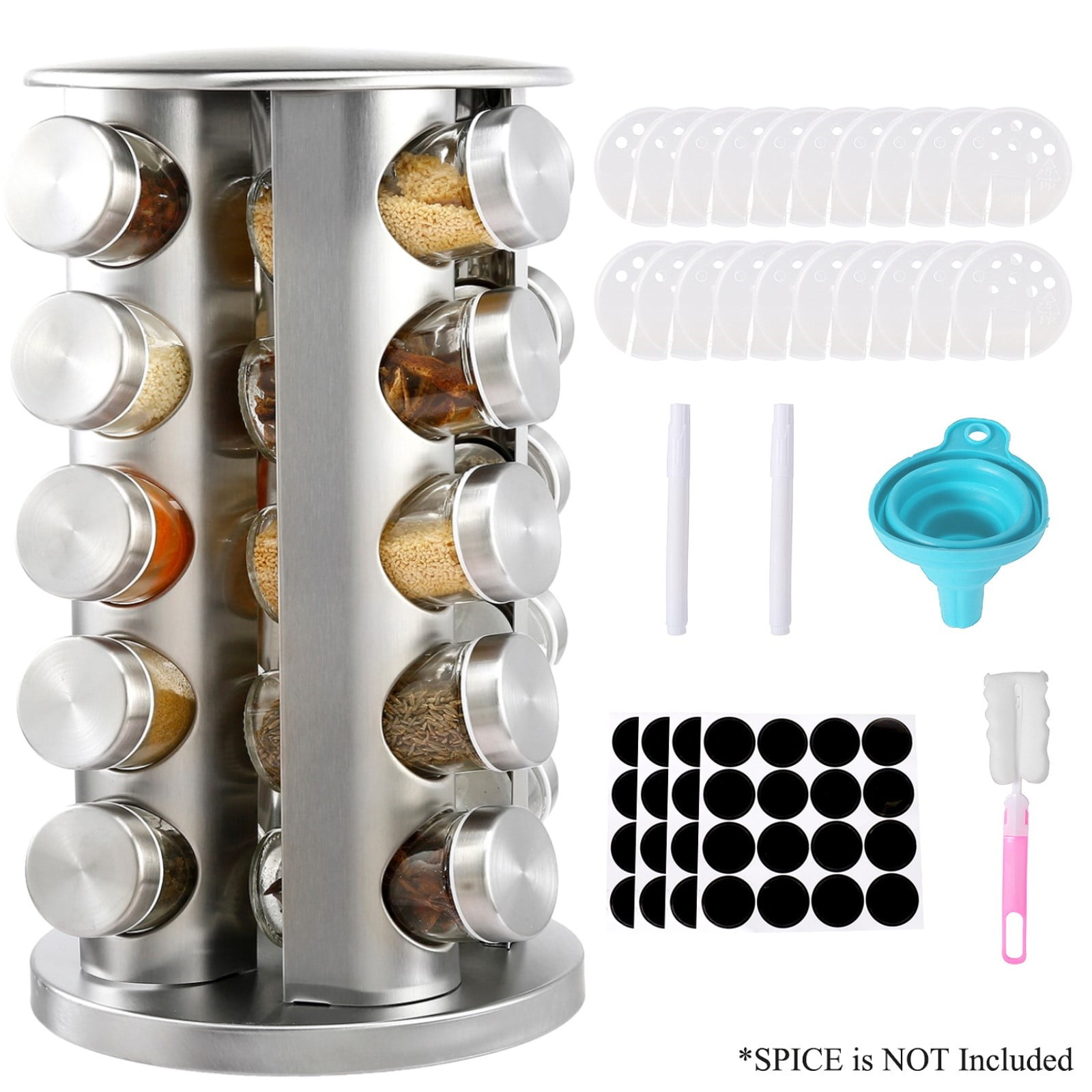 Spices And Seasonings Sets, Revolving Countertop Spice Box, Spice Tower  Organizer For Countertop Or Cabinet, Multifunctional Rotating Seasoning  Organizer, Kitchen Spice Storage Rack, Kitchen Accessaries - Temu