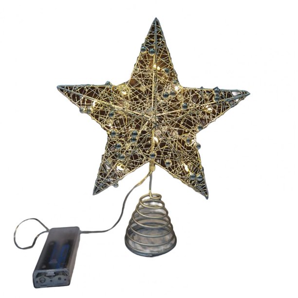 Adorno de árbol de Navidad ligero, decoración de árbol de Navidad hueco decorativo