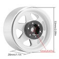 thumbnail image 2 of Llanta INJORA 1.9 de metal con forma de plato hondo para coche RC 1/10, 2 of 7