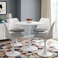 Aron Living Rose Round Wood Top Dining Table with Pedestal Base, Contemporary Solid Design