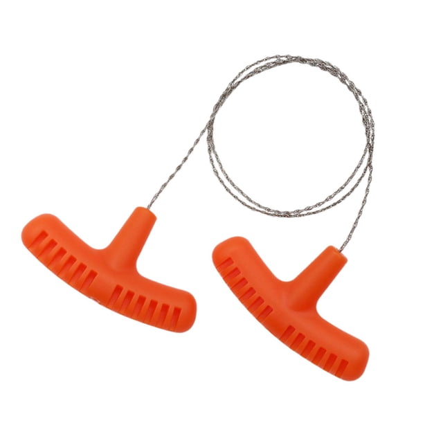 jinwen Scie à Fil Manuelle en Acier Inoxydable pour Randonnée Escalade Jardinage Orange