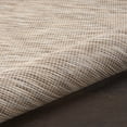 thumbnail image 4 of Nourison Positano Indoor/Outdoor Modern Solid Beige 2'2" x 8' Area Rug, (8' Runner), 4 of 11