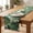 A1. Green, variant on Decorative Red Table Runner 6 Seater Table Runner (14 x 72 inch), Tassels, Beaded & Applique Table Runner, Linen fabric Table Linen, Chevron Pattern Modern Style - Chevron Bar