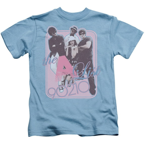 90210 The A List Youth 18/1 T-Shirt Carolina Blue