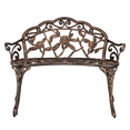 thumbnail image 4 of Tcbosik 38.5" Cast Aluminum Bench for Outdoor, 2-Seater Chair for Park, Yard, Lawn, Bronze, 4 of 6