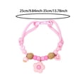 thumbnail image 3 of Pet Collar with Safety Buckle Vibrant Adjustable Beaded Collars for Cats and Puppy Dogs Cute Necklace with Charm Pendant for Small Kitten Puppy Girl Dog M, 3 of 6