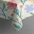 thumbnail image 5 of Pioneer Flower Floral Print Pattern Square Tablecloth,Waterproof Square Table Cover,Wipeable Spillproof Washable Table Cover for Home Kitchen Party Decor 42"X42"(107x107cm), 5 of 6