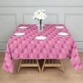 thumbnail image 3 of Pink Breast Cancer Square Tablecloth,Waterproof Square Table Cover,Wipeable Spillproof Washable Table Cover for Home Kitchen Party Decor 52"x52"(132x132cm), 3 of 6