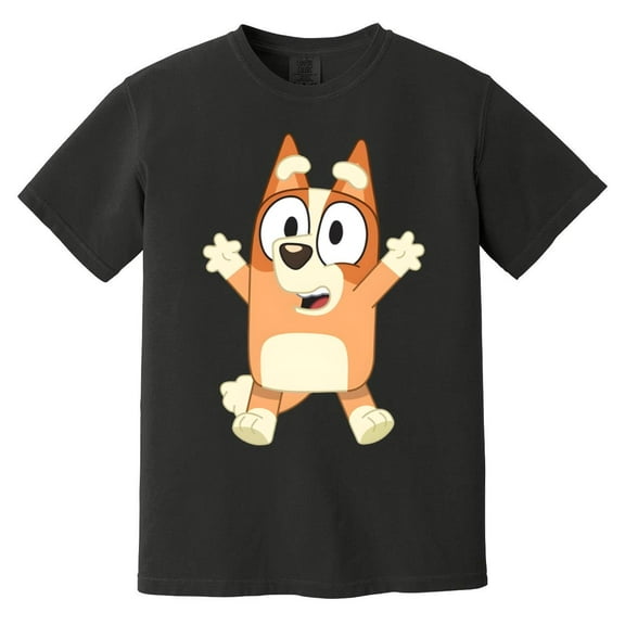 Funny Bingo Heeler Cartoon Inspired Family Dog Mom Dad Comfort Color T-Shirt