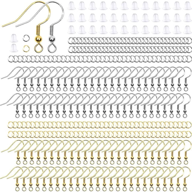 El Kit De Fabricación De Aretes De 600 Piezas Incluye Ganchos Para Aretes, Parte Posterior De Aretes, Accesorios Para Aretes Para El Hogar, Bricolaje, Fabricación De Joyas, Amantes De Las Manualidades Yuarrent HA019051-00