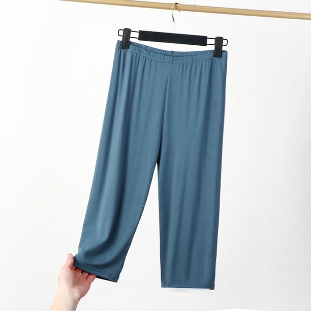 WILLBEST Pantalones Casuales para Mujer, Cómodos, Sueltos, de Pierna Recta, con Cintura Elástica, para Uso Diario, Primavera y Verano. XXXXL