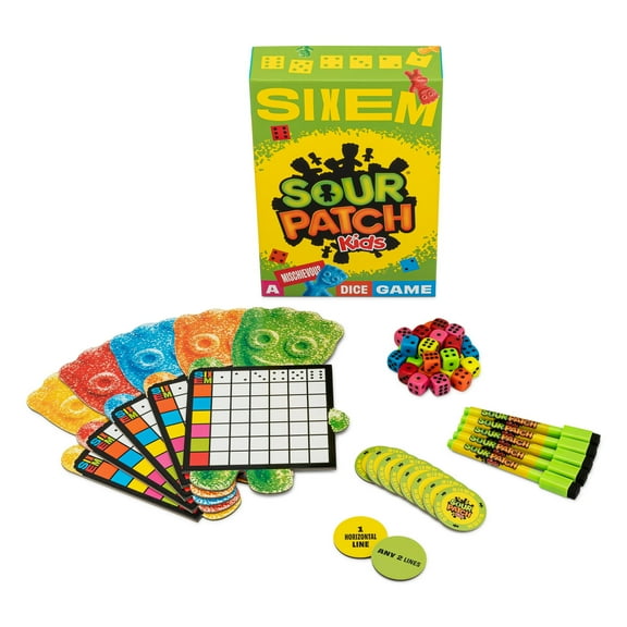Sixem: Sour Patch Kids Party Game for Ages 13 and up, from Asmodee