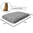 thumbnail image 2 of Safari Pet Bed, Leopard Cheetah Animal Print Kiss Shape Lipstick Mark Dotted Trend Art, Chew Resistant Pad for Dogs and Cats Cushion with Removable Cover, 24" x 39", Charcoal Grey Pink, by Ambesonne, 2 of 4