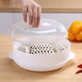 thumbnail image 1 of Saludos Redondo de uno o dos niveles Microondas Vaporizador de alimentos Cocina Verduras Pescado Utensilios de cocina oso de fresa Juguete, 1 of 3