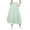 Green, variant on Girls-Cotton Regular Fit Long A-Line Skirt, Mid-Rise Elastic Adjustable Waist, Solid Color with Pockets, Casual for Kids & Teens