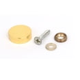 thumbnail image 2 of 18mm Dia Solid Brass Round Flat Head Mirror Screw Cap Nails Gold Tone 8pcs, 2 of 2