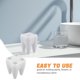 thumbnail image 5 of Portacepillos de dientes con forma de diente, creativo, con dibujos animados, con múltiples ranuras, para baño, para niños y adultos., 5 of 6