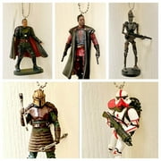 Mandalorian 5 PVC Keychain dangler Ornaments 4” Blacksmith Greef Moff Ig-11 etc