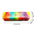 thumbnail image 2 of Butter Squishy, Butter Squishy Balls, Football Match Rainbow Butter Stick Squishy Cube,Sports Themed Slow Rising Fidget, Colorful Soccer Print Squeeze Stress Relief Cube, Random Style-Random 1pc, 2 of 7