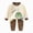H154-Brown, variant on TOWED22 Kids Toddler Girls 2pcs Fall Winter Outfits Cute Long Sleeve Soft Top and Relaxed Joggers Pants Set Print Clothes Clothing(Watermelon Red,2-3 Y)