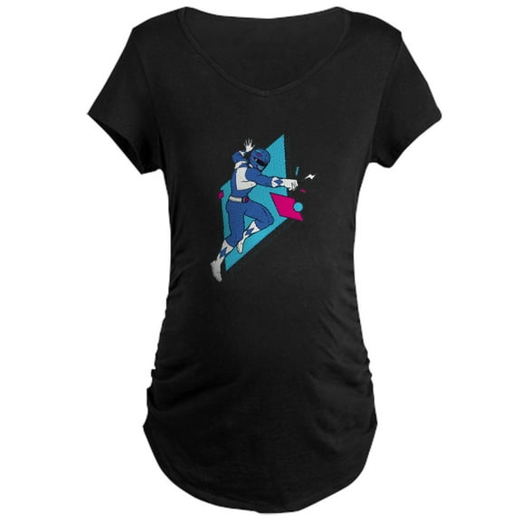 CafePress - Power Rangers Blue Range Women's Maternity T Shirt - Maternity Dark T-Shirt