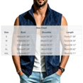 thumbnail image 2 of Maqroz Mens Outerwear Vests Faux Suede Sleeveless Jacket Stand Collar Zip Up Daily Coat with Pockets Navy,XL, 2 of 6