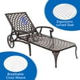 thumbnail image 3 of Cfowner Metal Chaise Lounges, Lounge Chair with Adjustable Backrest, All-Weather Recliner Lounge Bed for Poolside, Porch, Patio, 3 of 6
