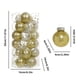 thumbnail image 3 of Juego de adornos navideños de 6 cm | 30 adornos colgantes de plástico PE pintado | Decoración navideña irrompible para interiores y exteriores, 3 of 7