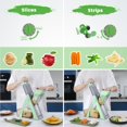 thumbnail image 3 of Cortadora de mandolina SupMakin Upgrade Safe para cocina, color verde, 3 of 6