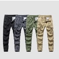 thumbnail image 4 of Ceisia Men's All-Season Fashion Solid Color Gift Multi-Pocket Workwear Pants with Ankle Strap Elastic Waist for Outdoor Casual Protection, 4 of 7