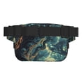 thumbnail image 3 of Fotbe Enchanted Forest Skull Path Cangurera Cuadrada con Estampado de Doble Capa, Bolsa de Cintura Ajustable Mini para Hombres y Mujeres, 3 of 9