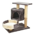thumbnail image 4 of BELOVING Cat Tree Cat Furniture Padded Perch Exercise Resting Multi Layer Perch dark gray, 4 of 10