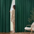 thumbnail image 1 of Cortinas MIULEE 2 paneles Hunter Green 107x160 cm, 1 of 6
