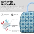 thumbnail image 3 of Reusable Plaid Lnsulated Lunch Bag for Women & Men-Leakproof Water-Resistant Cooler Tote,Large Capacity(10.6x8.7x6.3in)for Work,Office,Travel,Picnic,Beach., 3 of 7