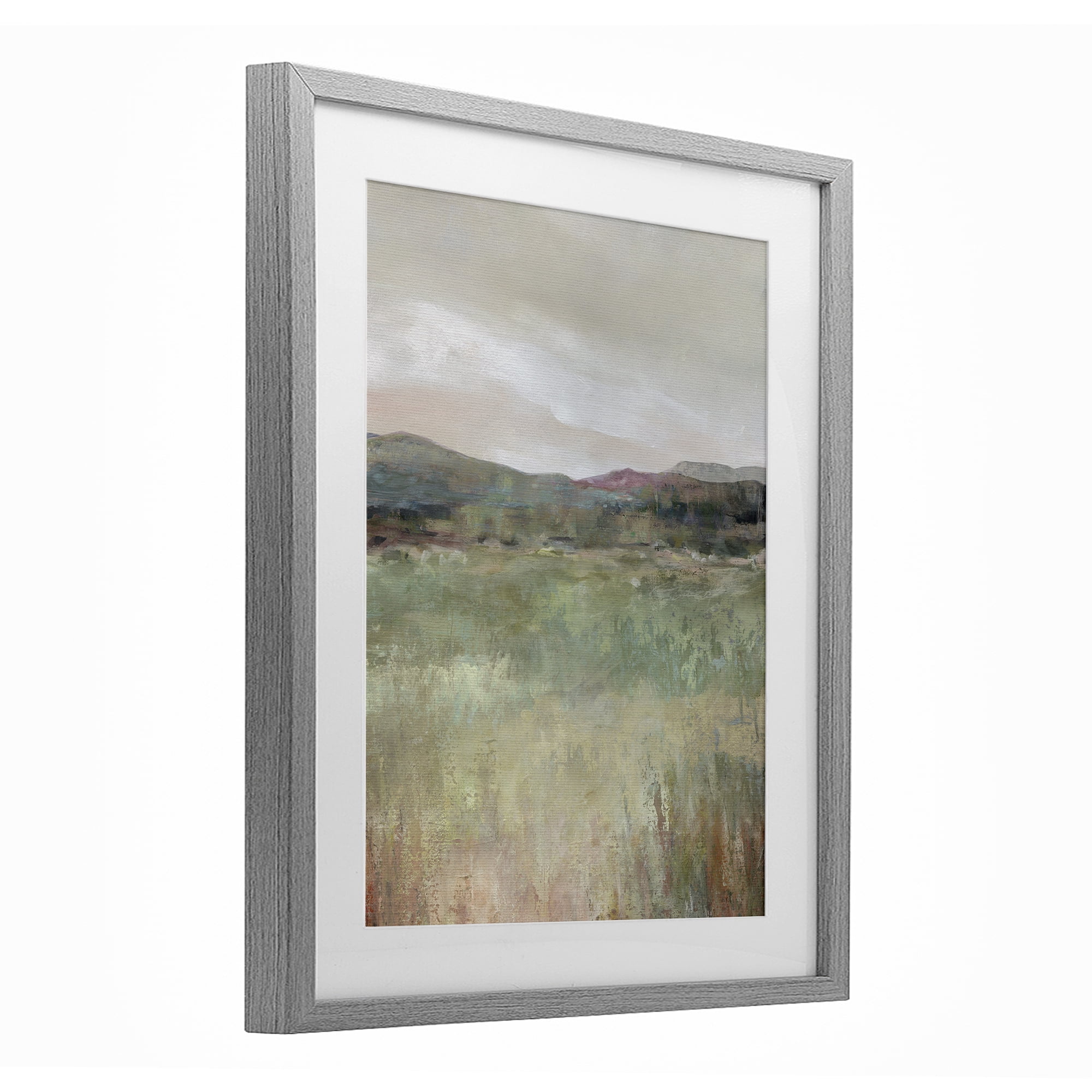 Stupell Industries Abstract Glimpse of Spring Gray Framed Print Under Glass, design by Carol Robinson
