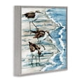 thumbnail image 2 of Stupell Industries Rustic Lodge Rockhampton Sandpipers Beach Ripples Gray Framed Giclee Art, 12 x 12, by Paul Brent, 2 of 7