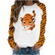 thumbnail image 1 of Blusa de manga larga con estampado de cuello redondo para mujer Pompotops gfhjh17128, 1 of 4