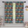 thumbnail image 5 of Blackout Kids Curtains,Red Bigfoot Pattern Childrens Insulated Curtains Set Of 2,Bedroom Essentials,Toddler Room Decor 42x63in(106x160cm), 5 of 5