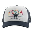 thumbnail image 2 of Men's HOOey  White/Navy Dallas Cowboys NFL Fiesta Adjustable Trucker Hat, 2 of 3