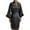 e-1683Black452, variant on Women's Sleepwear Wedding Party Team Bride Robe Letters Kimono Satin Pyjamas Bridesmaid Bathrobe Cozy Casual Home Lapel Loungewear