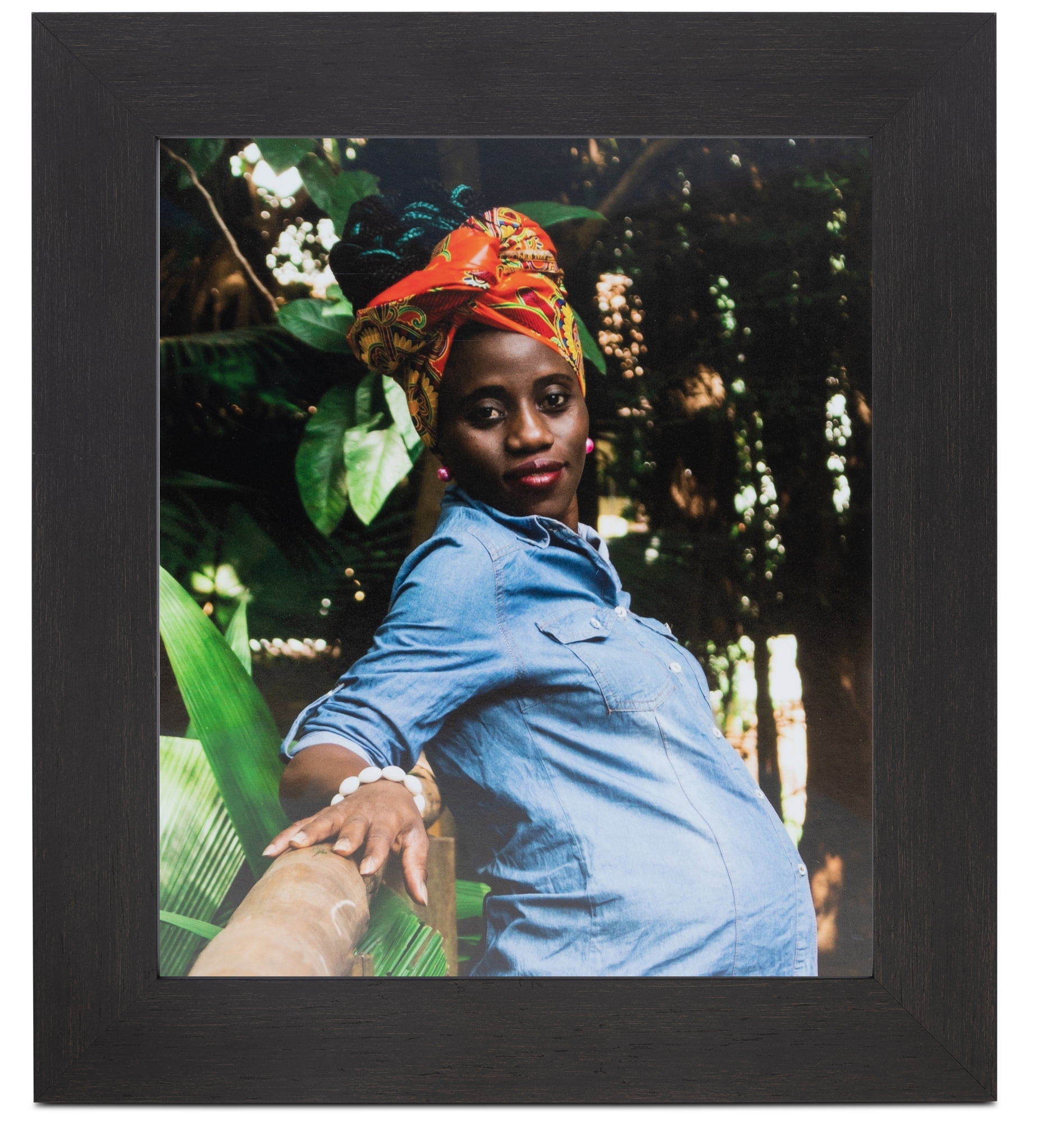 ArtToFrames 18x24 Inch Walnut Picture Frame, This Brown MDF Poster Frame is Great for Your Art or Photos, Comes with 060 Plexi Glass (3914)