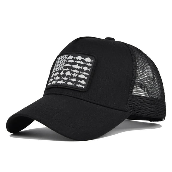Baseball Cap, American Flag Trucker Hat for Men Women, Breathable Adjustable Fit Outdoor Mesh Snapback Hats