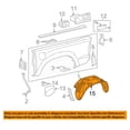 thumbnail image 3 of For 05-18 Tacoma Truck Rear Splash Shield Inner Fender Liner Left Right SET PAIR, 3 of 5